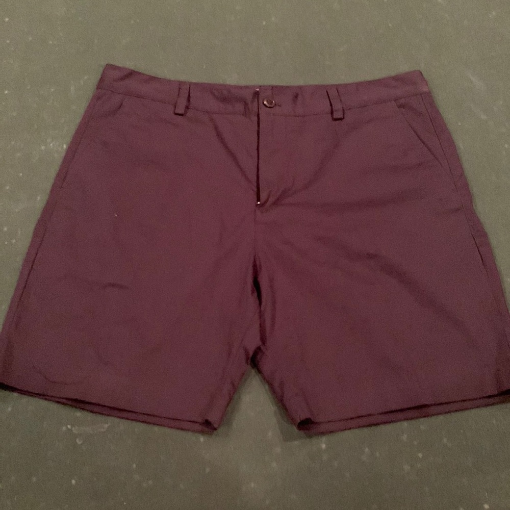 Navy Blue Flat Front Shorts